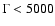 $\Gamma<5000$