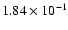 $1.84\times10^{-1}$
