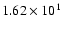 $1.62\times10^{1}$