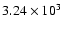 $3.24\times10^{3}$