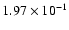 $1.97\times10^{-1}$
