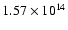 $1.57\times10^{14}$
