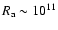 $R_{\rm a} \sim 10^{11}$