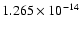 $1.265 \times 10^{-14}$