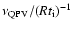 $\nu_{{\rm QPV}}/(Rt_{\rm i})^{-1}$