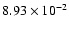 $8.93\times 10^{-2}$