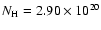 $N_{\rm H}=2.90\times10^{20}$