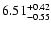 $\rm 6.51^{+0.42} _{-0.55}$