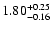 $\rm 1.80^{+0.25} _{-0.16}$