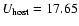 $U_{\rm host}=17.65$