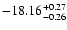 $\rm -18.16^{+0.27}_{-0.26} $