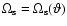 $\Omega_{\rm s}=\Omega _{\rm s}(\vartheta)$