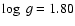 $\log~g = 1.80$