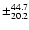 $\pm_{20.2}^{44.7}$