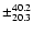 $\pm_{20.3}^{40.2}$