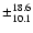 $\pm_{10.1}^{18.6}$