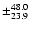 $\pm_{23.9}^{48.0}$