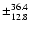 $\pm_{12.8}^{36.4}$