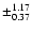 $\pm_{0.37}^{1.17}$