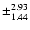 $\pm^{ 2.93}_{ 1.44}$