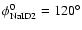 $\phi _{\rm NaI D2}^{0}=120^{\circ }$