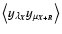 $\left<y_{\lambda_{\vec{X}}} y_{\mu_{\vec{X}+\vec{R}}}\right>$