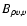 $B_{\rho v,v}$