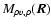 $M_{\rho v,\rho}(\vec{R})$