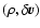 $(\rho,\mathbf{\delta}\vec{v})$