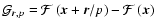 $\mathcal{G}_{\vec{r},p}=\mathcal{F}\left(\vec{x}+\vec{r}/p\right)-\mathcal{F}\left(\vec{x}\right)$