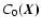 $C_0(\vec{X)}$