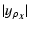 $\displaystyle %
\vert y_{\rho_{\vec{X}}}\vert$