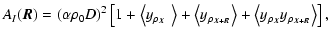 $\displaystyle %
A_I(\vec{R})= %
(\alpha\rho_0D)^2\left[1+\left<y_{\rho_{\vec{X}...
...{R}}}\right>+\left<y_{\rho_{\vec{X}}} y_{\rho_{\vec{X}+\vec{R}}}\right>\right],$