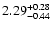 $\rm 2.29_{-0.44}^{+0.28}$