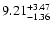 $\rm 9.21_{-1.36}^{+3.47}$