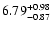 $\rm 6.79_{-0.87}^{+0.98}$