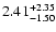 $\rm 2.41_{-1.50}^{+2.35}$