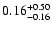 $\rm0.16_{-0.16}^{+0.50}$