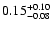 $\rm0.15_{-0.08}^{+0.10}$