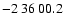 $-2\>36\>00.2$
