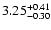 $\rm 3.25_{-0.30}^{+0.41}$
