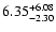 $\rm 6.35_{-2.30}^{+6.08}$