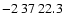 $-2\>37\>22.3$