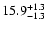 $\rm 15.9_{-1.3}^{+1.3}$