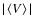 $\vert\left<V\right>\vert$