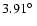 $3.91\hbox{$^\circ$ }$