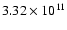 $3.32\times 10^{11}$