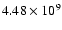 $4.48\times 10^{9}$