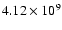 $4.12\times 10^{9}$