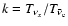 $k = T_{\nu_x}/T_{\bar \nu_{\rm e}}$